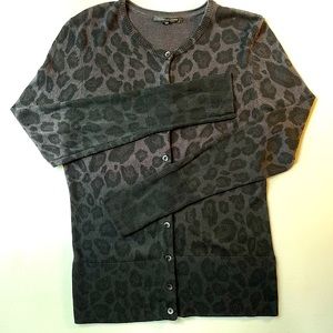 Silk & Cashmere Ombré Leopard Cardigan by Classiques Entier
